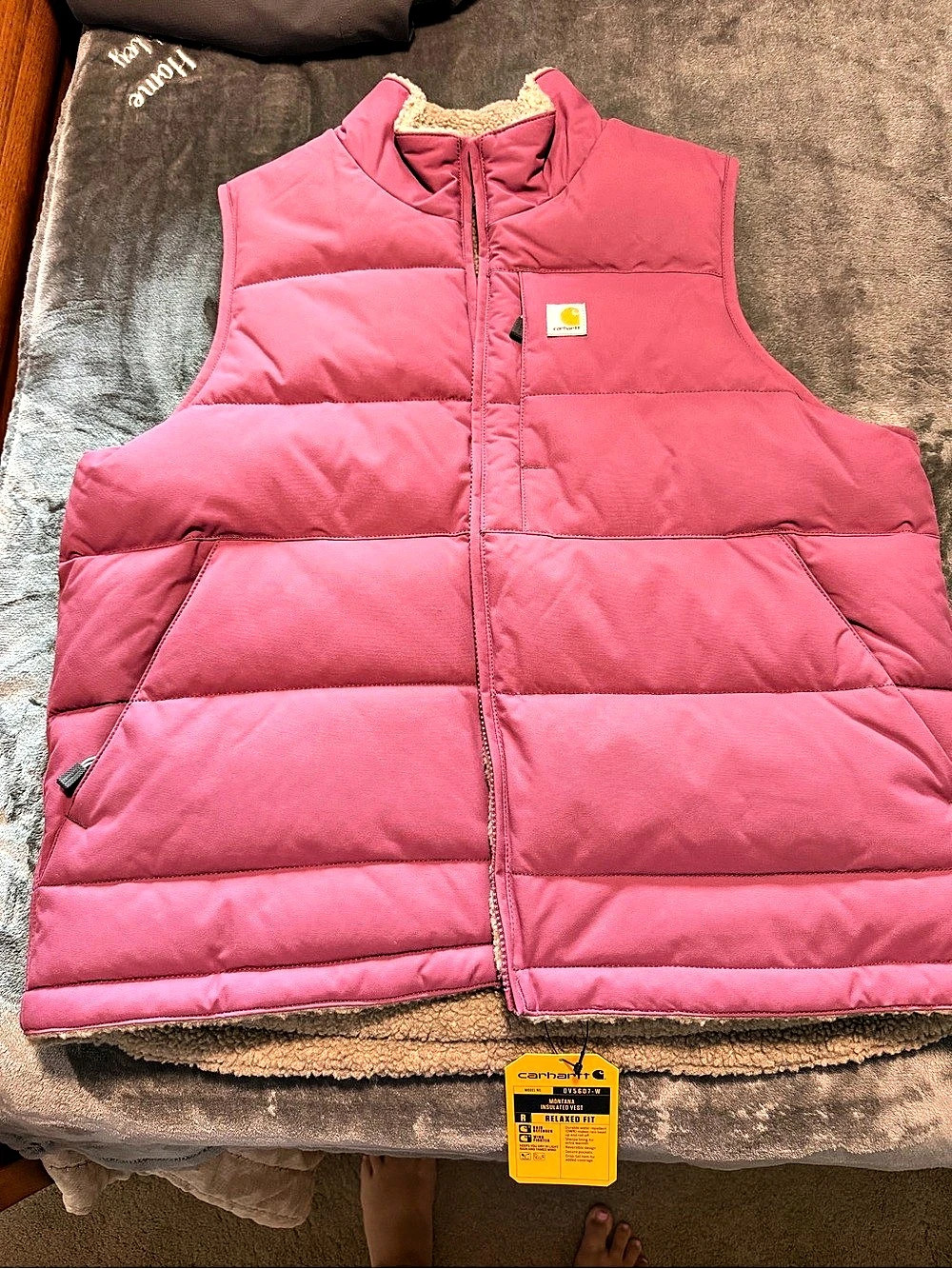 Carhartt Montana Insulated Vest Puffer Vest in Pink Size Large NWT